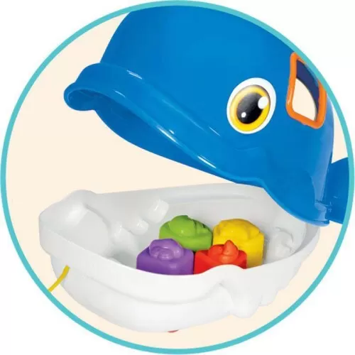 Brinquedo didático baleia baby Mercotoys