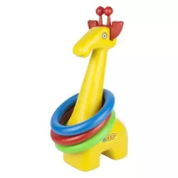 Brinquedo didático girafa com 03 argolas Central La Ruedita