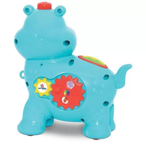 Brinquedo didático hipopótamo Amiguinho Comilão Mercotoys