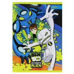 Caderno capa cartão brochurão 96 folhas Ben 10 Tilibra