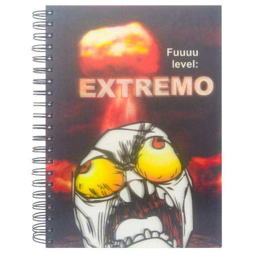 Caderno capa dura 10x1 200 folhas 3D sortido