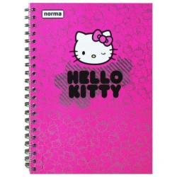 Caderno capa dura 10x1 200 folhas Hello Kitty fashion Norma