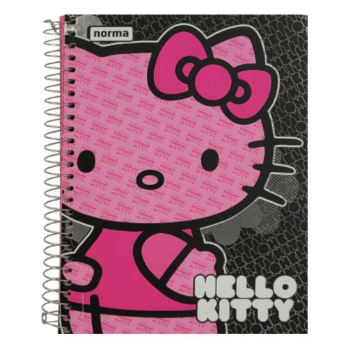 Caderno capa dura 10x1 200 folhas Hello Kitty fashion Norma