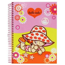 Caderno capa dura 10x1 200 folhas Tutti Cuti Jandaia