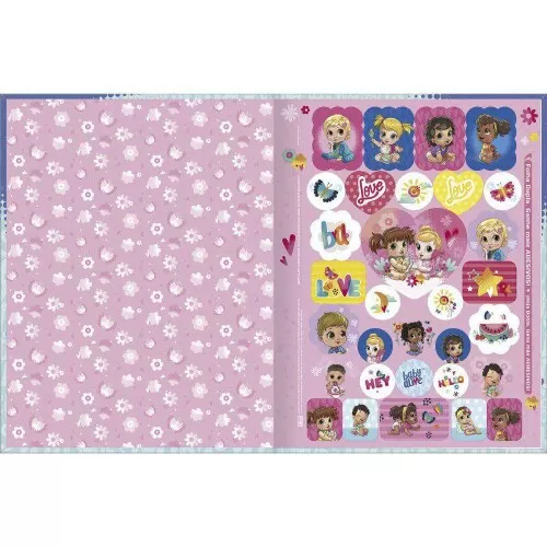 Caderno capa dura brochura pequeno 80 folhas Baby Alive Tilibra