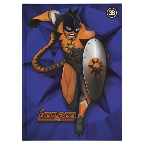 Caderno capa dura brochura pequeno 96 folhas fantasy Unicórnio/Heroes 3B