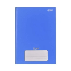 Caderno capa dura brochura pequeno 96 folhas liso azul Jandaia