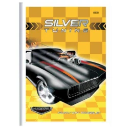 Caderno capa dura brochura pequeno 96 folhas Silver Tuning São Domingos