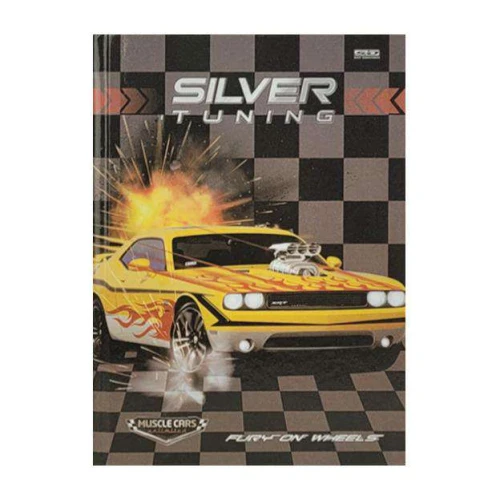 Caderno capa dura brochura pequeno 96 folhas Silver Tuning São Domingos