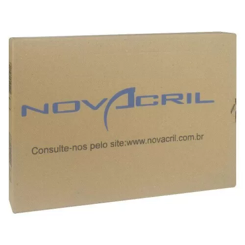 Caixa para correspondência simples acrílica cristal Novacril