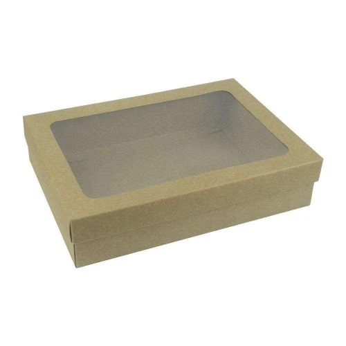 Caixa papel kraft camisa visor 17,5x24x5,5cm