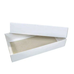 Caixa papel branca sapato com visor 20,5x30,5x9cm