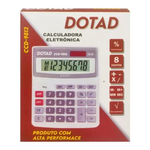 Calculadora média 8 dígitos Dotad