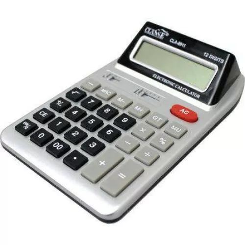 Calculadora grande 12 dígitos visor duplo Lurs