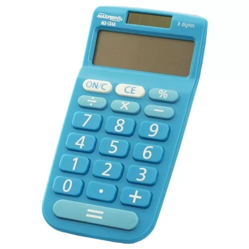 Calculadora mesa mx-c84a 8 dígitos azul Maxprint