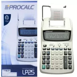 Calculadora com bobina LP25 12 dígitos Procalc