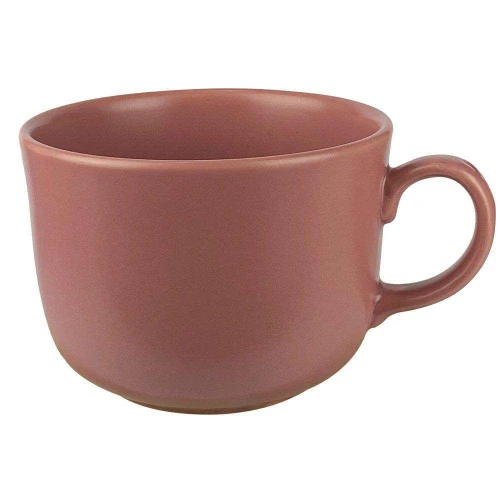 Caneca de cerâmica sopeira 590ml preta/rosa/azul