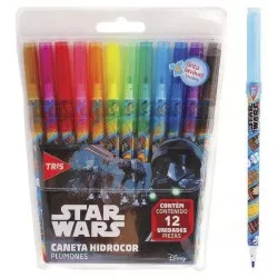 Canetinha hidrocor Star Wars com 12 unidades Tris