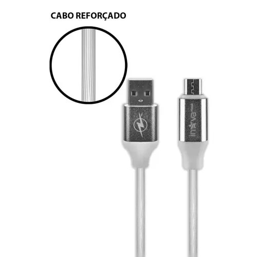 Cabo usb para celular V8 2,0mt rápido 3.4A