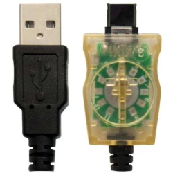 Cabo usb para celular com conector transparente