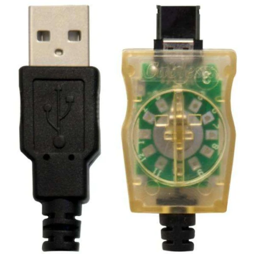 Cabo usb para celular com conector transparente