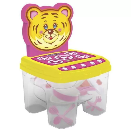 Cadeirinha cozinha Toy Cook 13 peças Ggbplast