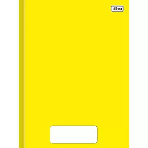 Caderno brochurão 80 folhas liso amarelo Tilibra