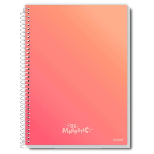 Caderno capa dura 10 matérias 160 folhas By Magnetic Credeal