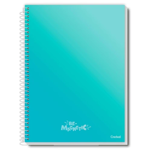 Caderno capa dura 10 matérias 160 folhas By Magnetic Credeal