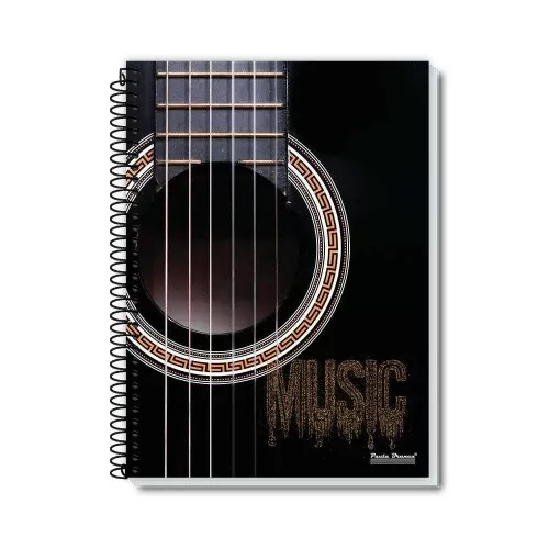 Caderno capa dura 01x1 96 folhas Rox masculino Pauta Branca