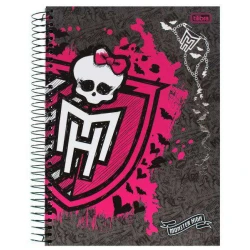 Caderno capa dura 10x1 200 folhas Monster High Tilibra