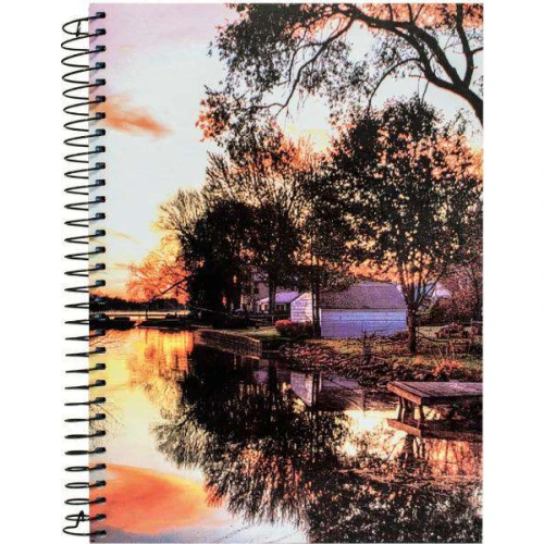 Caderno capa dura 10x1 200 folhas paisagens Panamericana