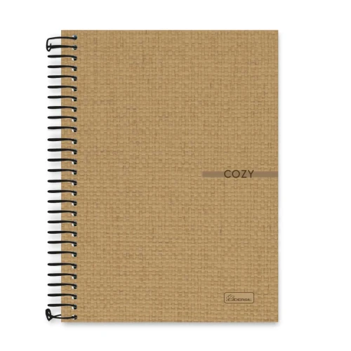 Caderno capa dura 01x01 com 80 folhas unissex Cozy Cadersil