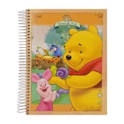 Caderno capa dura 12x1 240 folhas Pooh Tilibra