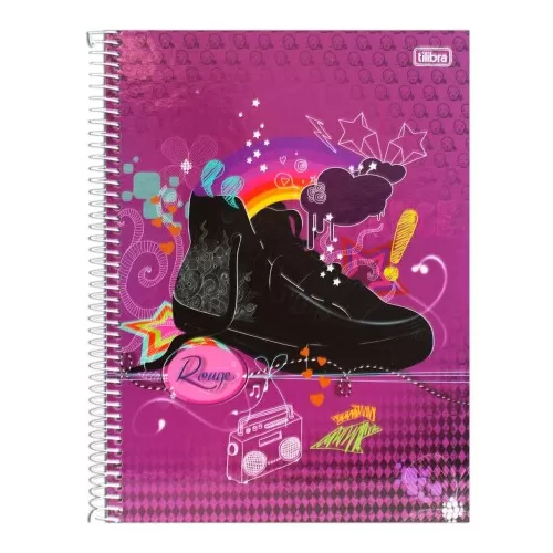 Caderno capa dura 12x1 240 folhas Rougue Tilibra