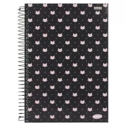 Caderno capa dura 15x1 300 folhas Kbom feminino São Domingos