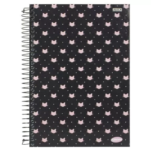 Caderno capa dura 20x1 400 folhas feminino sortido Kbom São Domingos