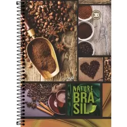 Caderno capa dura 15x1 300 folhas Nature Brasil 3B