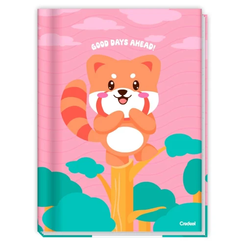 Caderno capa dura brochura com 80 folhas Lala Pets Credeal