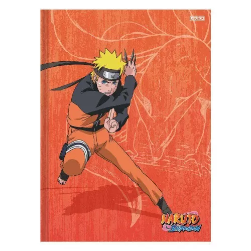 Caderno capa dura brochura pequeno 80 folhas Naruto São Domingos