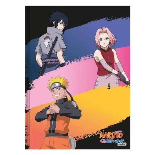 Caderno capa dura brochura pequeno 80 folhas Naruto São Domingos