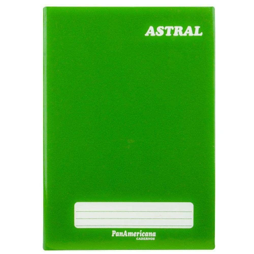 Caderno capa dura brochura pequeno 96 folhas liso verde Panamericana