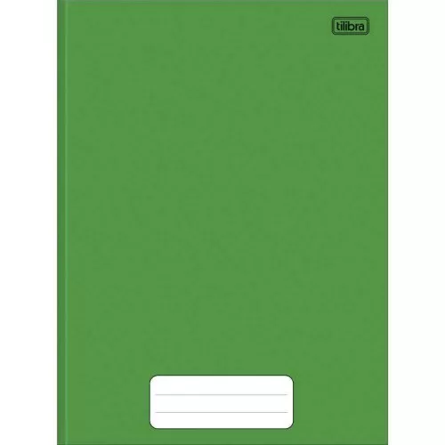 Caderno capa dura brochurão 80 folhas liso verde Tilibra