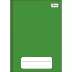 Caderno capa dura brochurão 96 folhas liso verde Tilibra