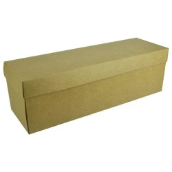 Caixa papel kraft bebida 10x32x10cm