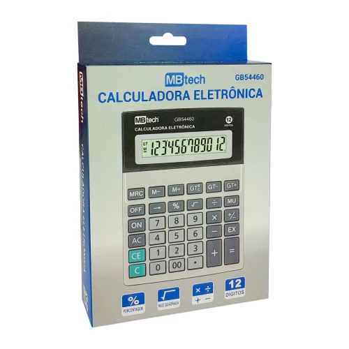 Calculadora de mesa grande 12 dígitos GB54460 Mbtech