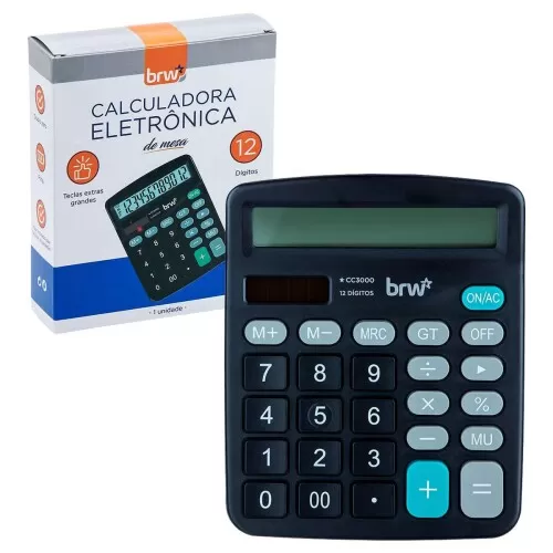 Calculadora grande 12 dígitos Brw