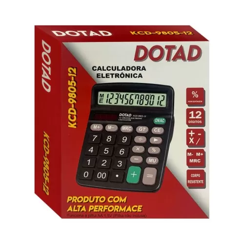 Calculadora grande 12 dígitos Dotad