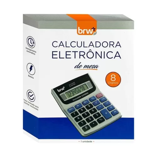 Calculadora média 8 dígitos Brw