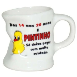 Caneca de cerâmica 180ml torta dizeres